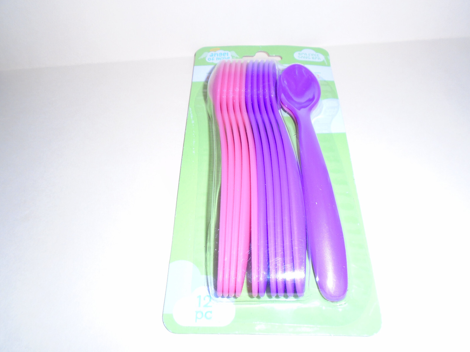 Pink/purple  Spoon 12 Pc. Bpa Free