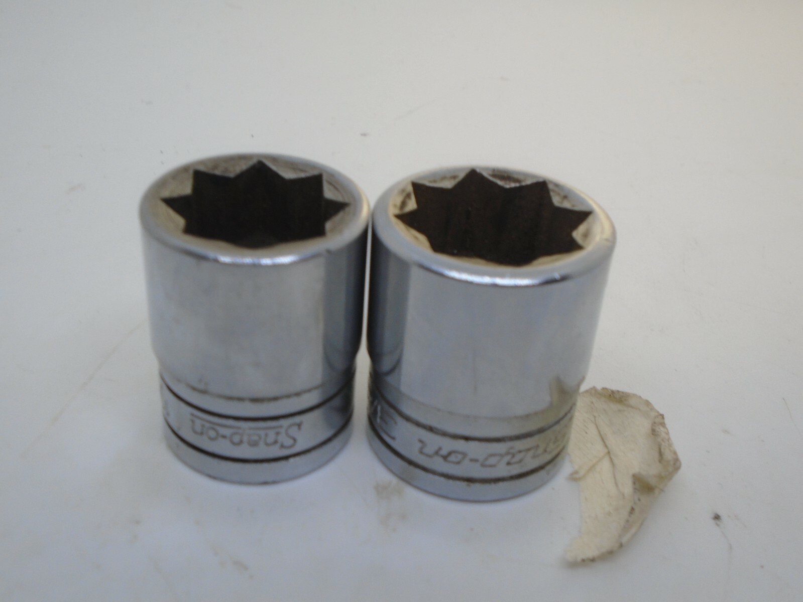 Snap On 1/2" Drive Double Square 8 Point Sockets 11/16" & 3/4" SW 422