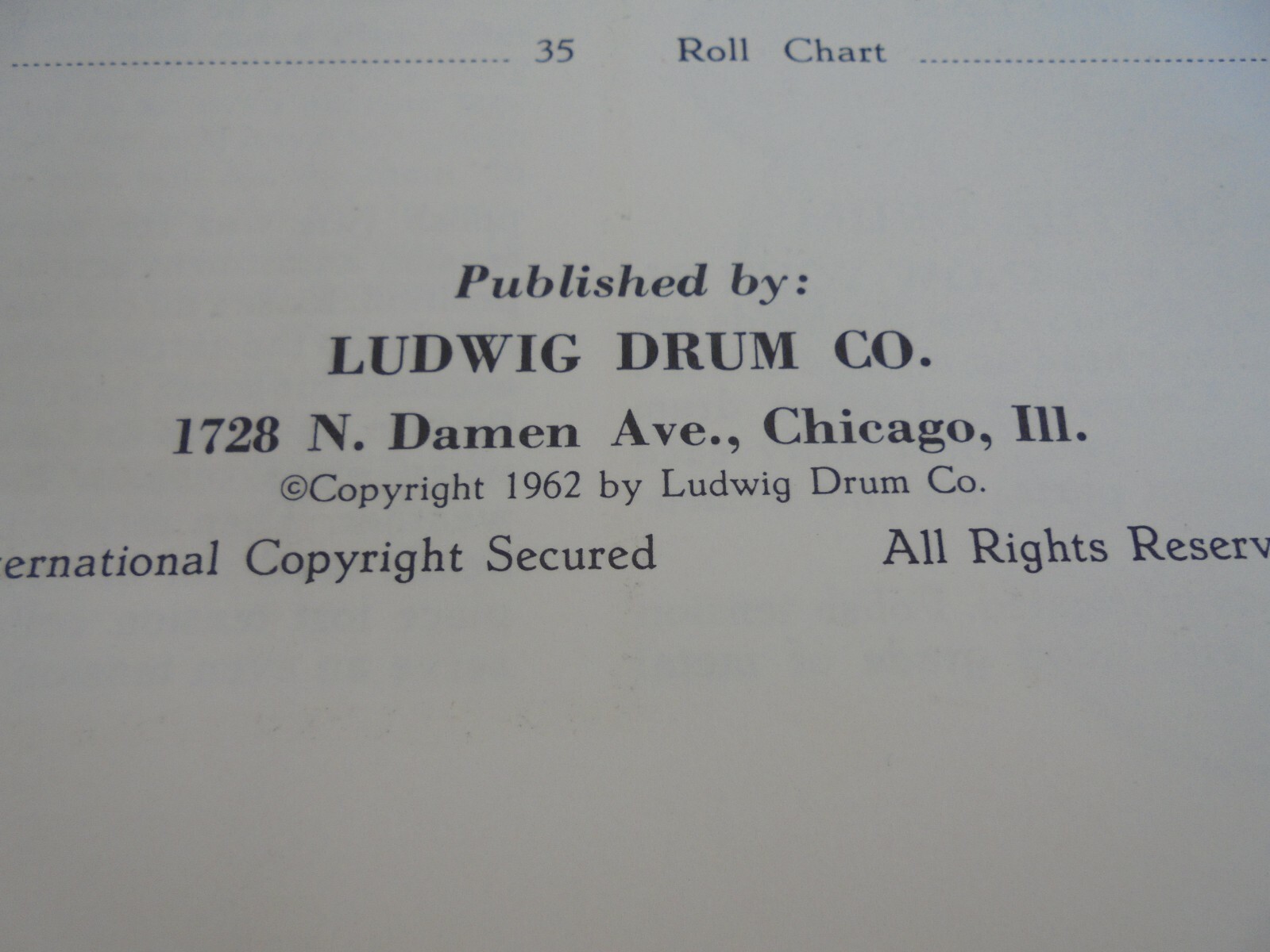 Vintage The Ludwig Drum Method book #1 Original print 1962-JOE MORELLO-NICE!