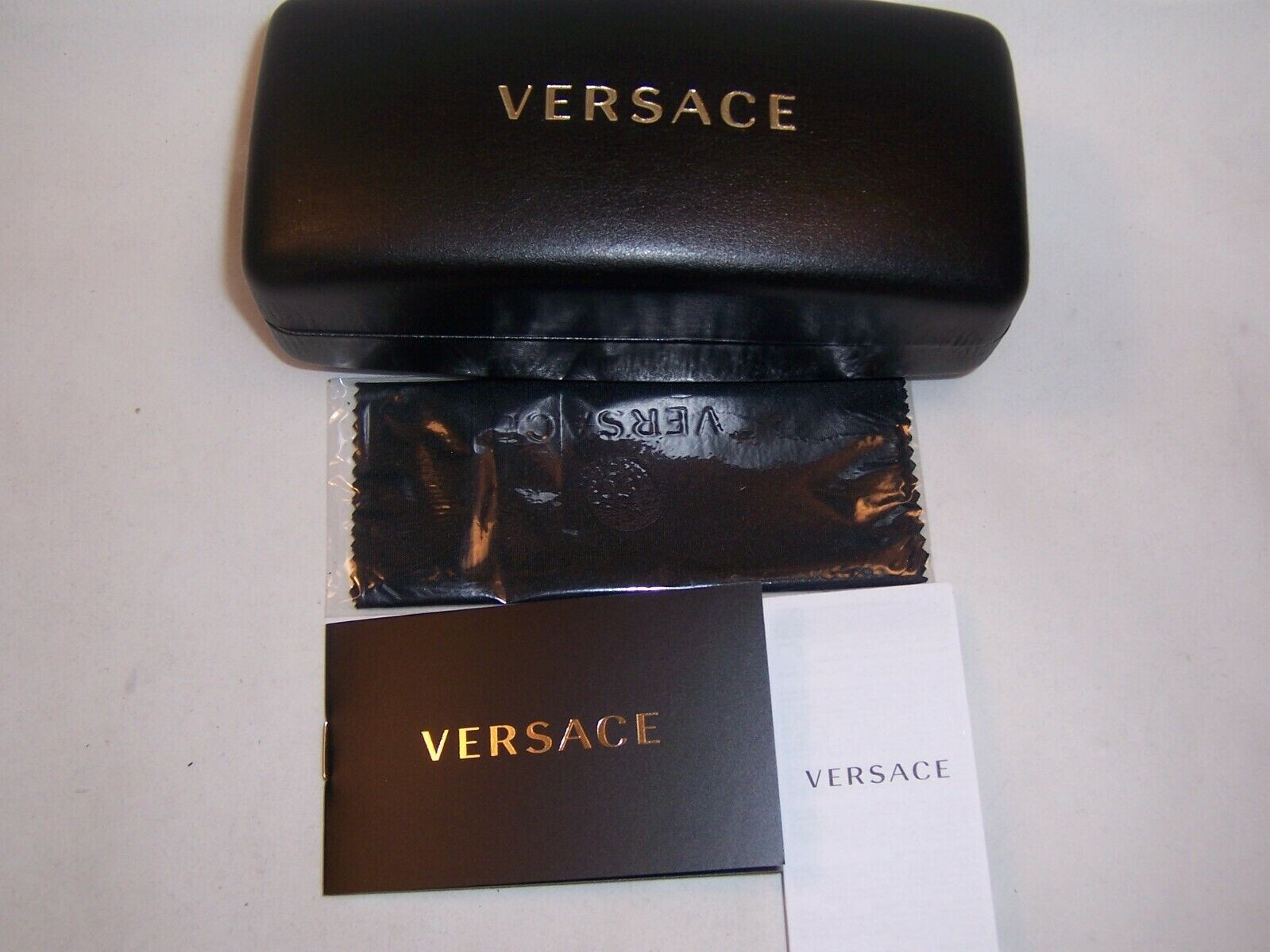 Pre-owned Versace Sunglasses Ve2199 100281 Black/gray Polarized 56mm Authentic 2199