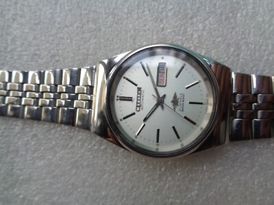 RARE SILVER DIAL CITIZEN EAGLE VINTAGE 35MM AUTOMATIC WATCH 334882010429