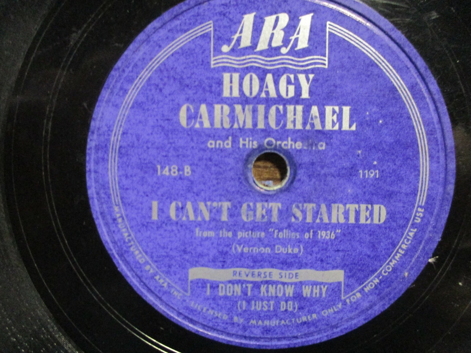 Vintage 78 RPM Record - ARA, Hoagy Carmichael