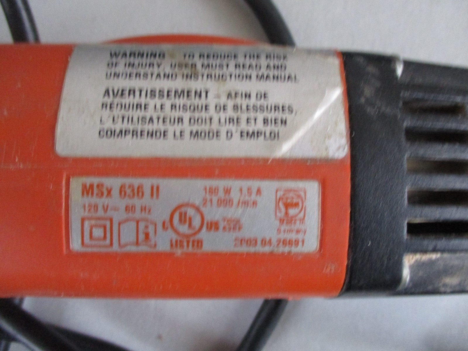 Fein Multimaster Tool  Model MSx 636-II Made In Germany