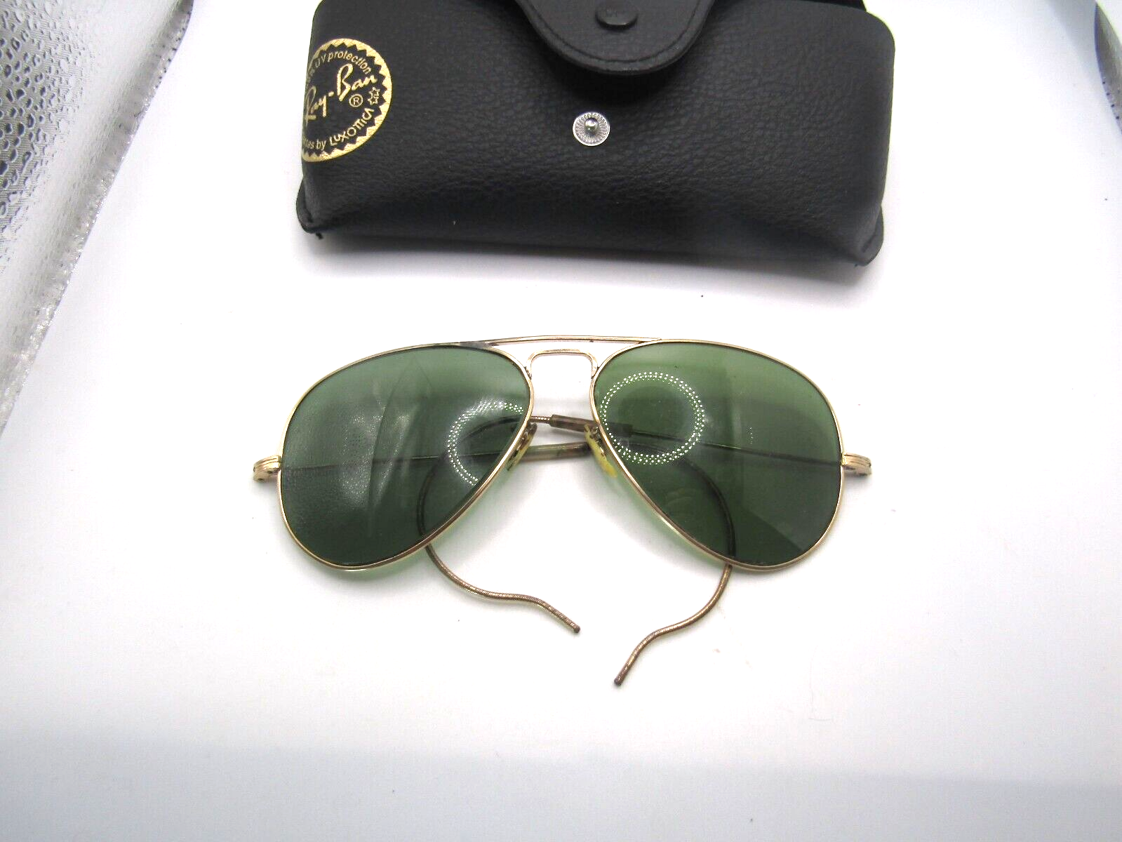 Rayban B&L RAY-BAN USA 1/10 12K GF Aviator Sunglasses Frame Rayban B&L RAY-BAN USA 1/10 12K GF Aviator Sunglasses Frame
