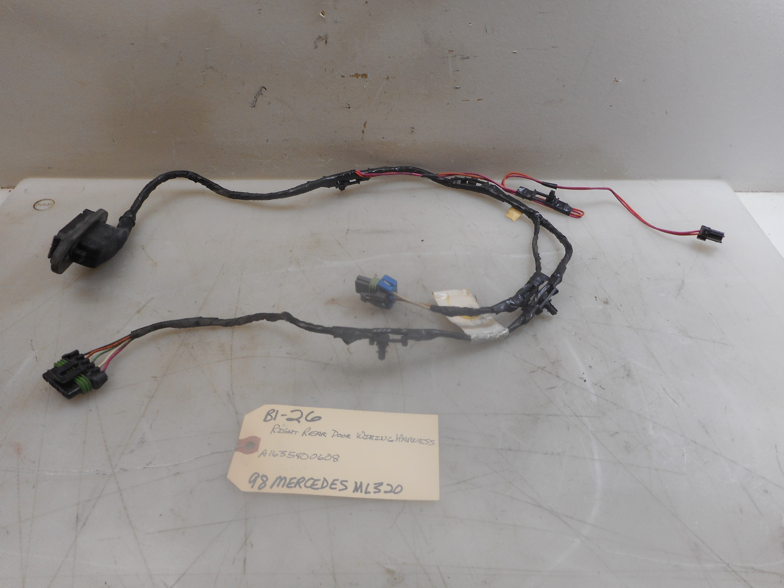1998 MERCEDES ML320 RIGHT REAR DOOR WIRING HARNESS A1635400608 | eBay
