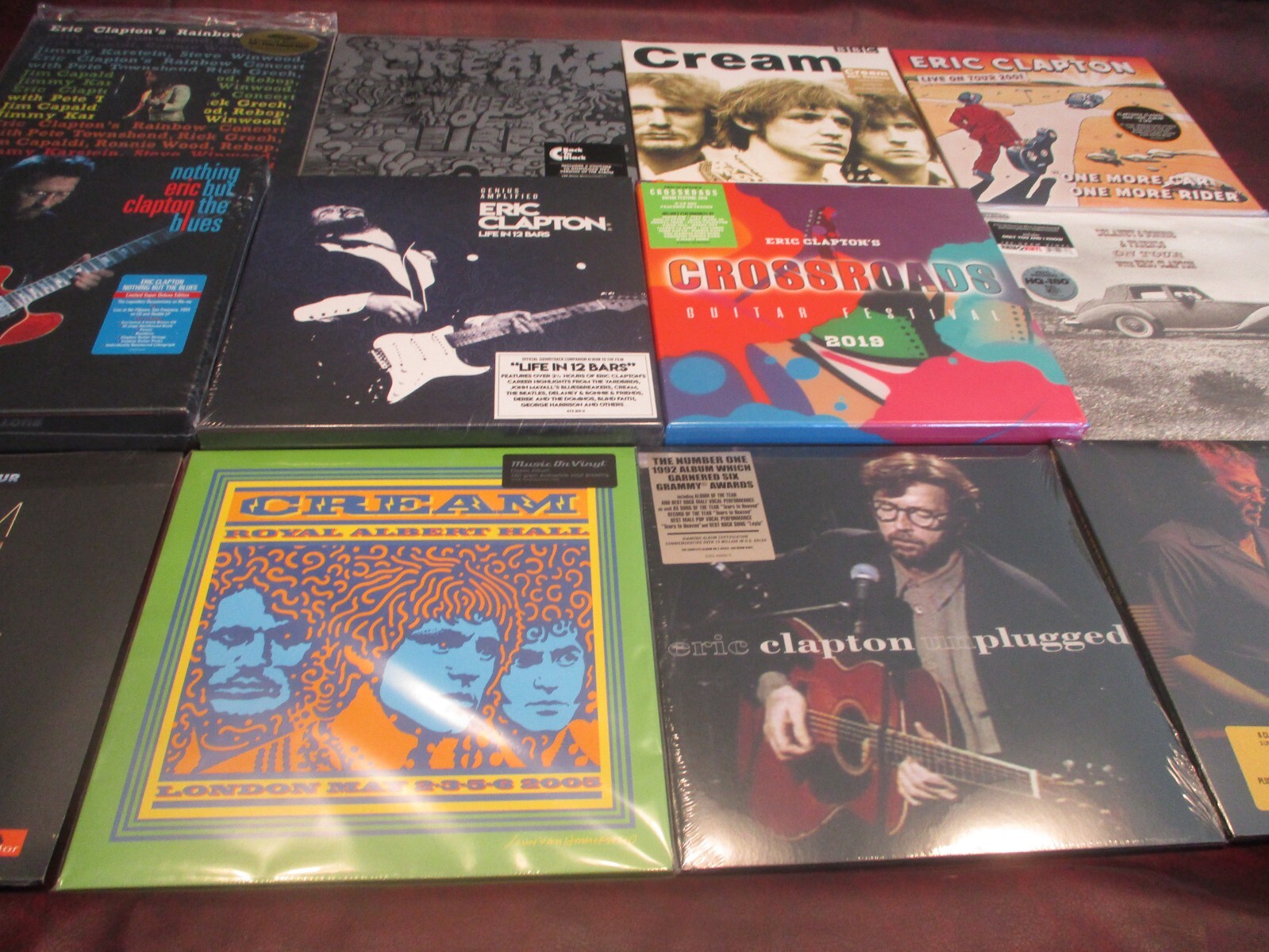 ERIC CLAPTON CREAM & SOLO LIVE OF 12 SEALED TITLES WITH 30