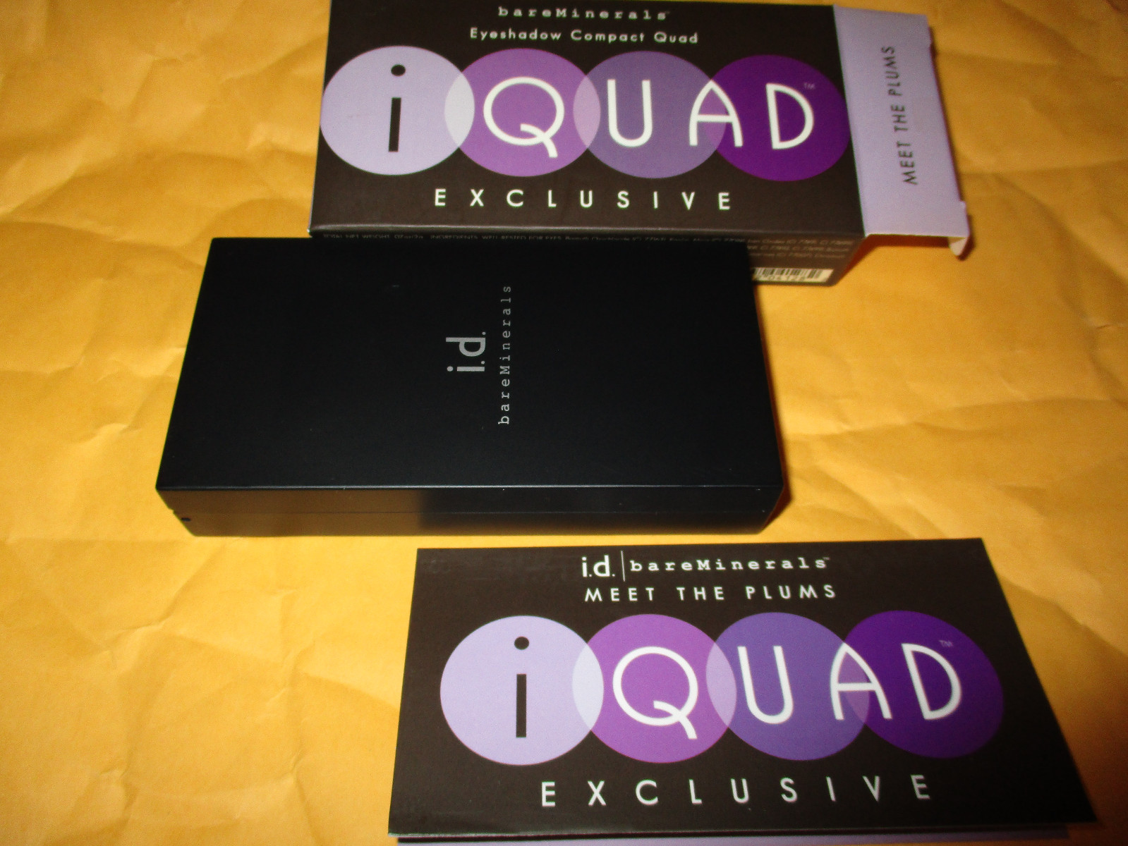Bare Minerals IQUAD Eyeshadow Compact Quad - Meet The Plums