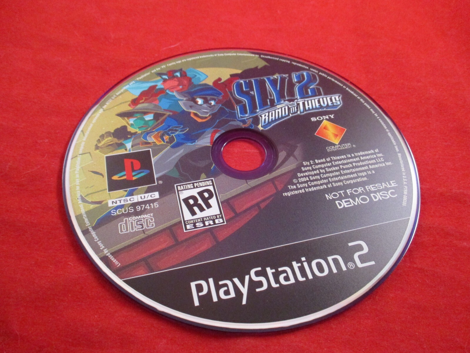 Sly 2 Band of Thieves Playstation 2 PS2 Promotional DEMO Sly 2 Band of Thieves Playstation 2 PS2 Promotional DEMO