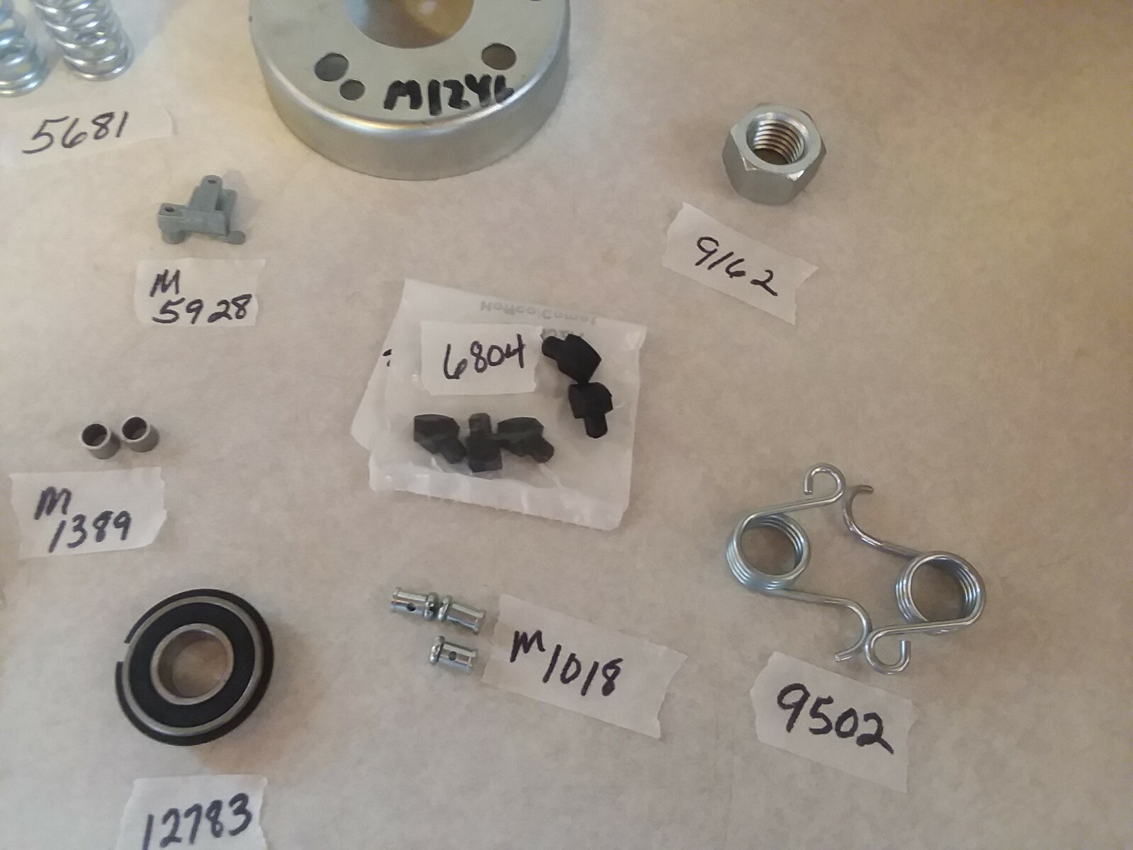 MIXED LOT Go Kart NEW Parts Bearings Clip Drive Button Mini Bike Fun Cart