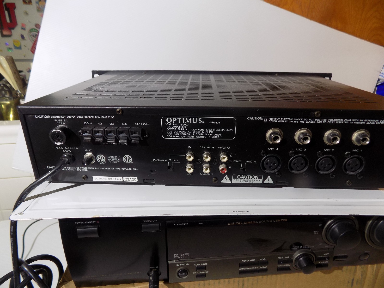 Optimus MPA-125 100 Watt PA Amplifier