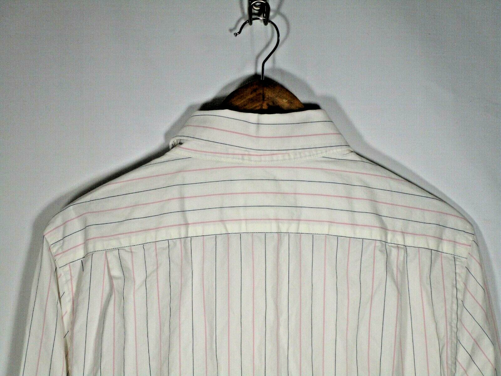 Abercrombie & Fitch Men's Muscle Long Sleeve Button Down Pinstripe Shirt - XL