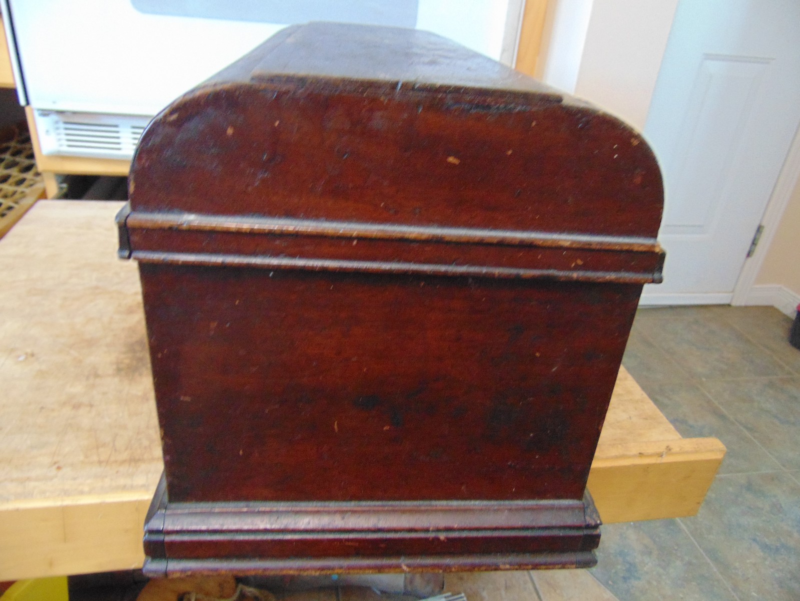 vintage  sewing machine  lid   new william   nice  #  5325