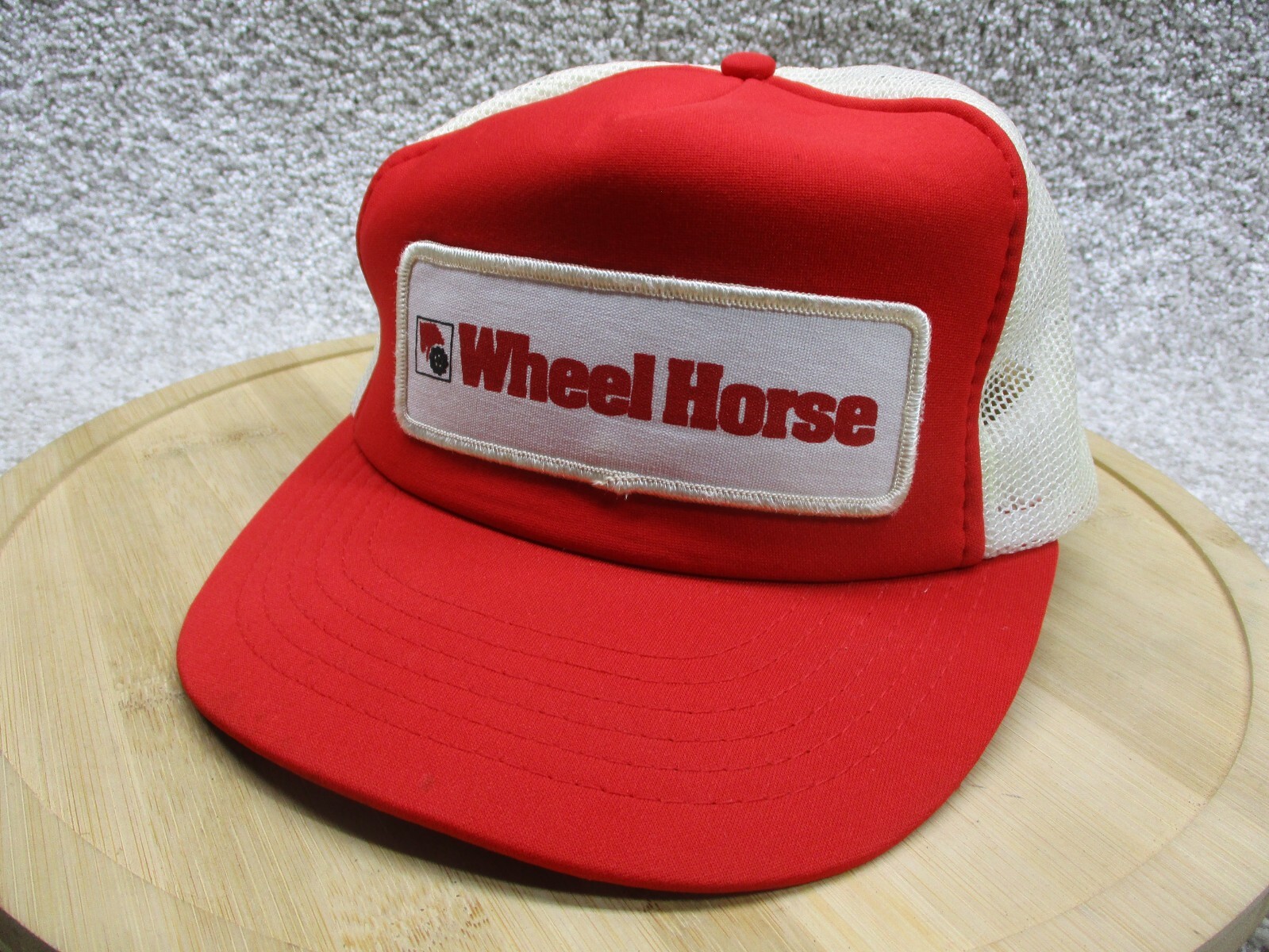 Vintage 70s 80s Wheel Horse Tractors Patch Mesh Snapback