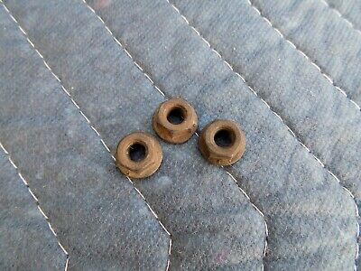Brake Line Hold Down Bracket Clamp Nuts Set of 3 OEM C4 Corvette