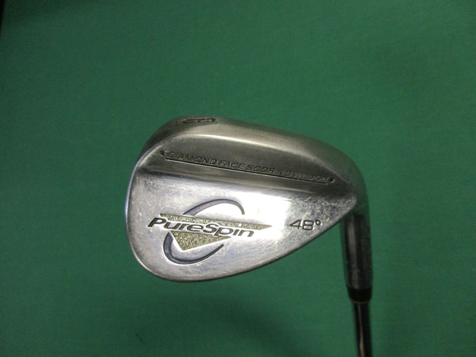 Pure Spin Diamond Face Gap Wedge 48* - Steel Wedge Flex Shaft - New Grip - Nice!