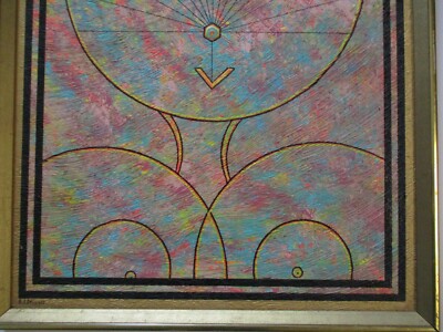 VINTAGE POP ART SAN FRANCISCO 1970'S MODERNISM CUBISM CUBIST FACE ABSTRACT HEAD