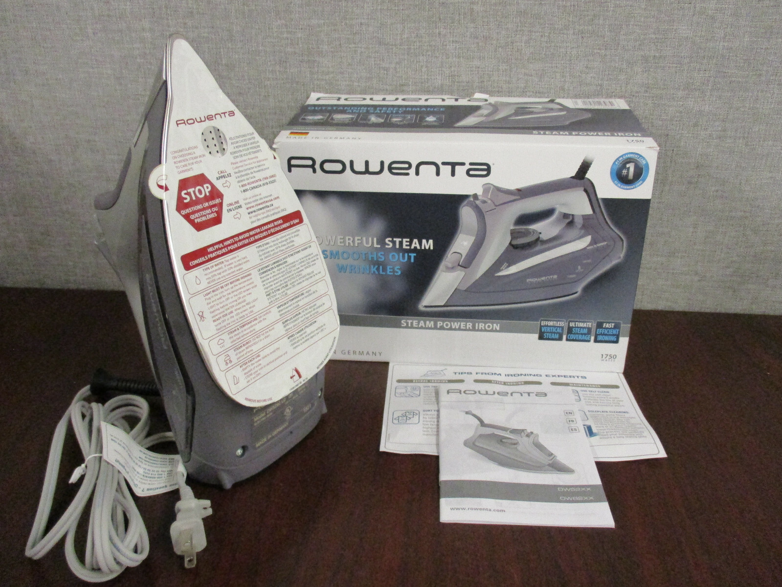 rowenta steam power iron