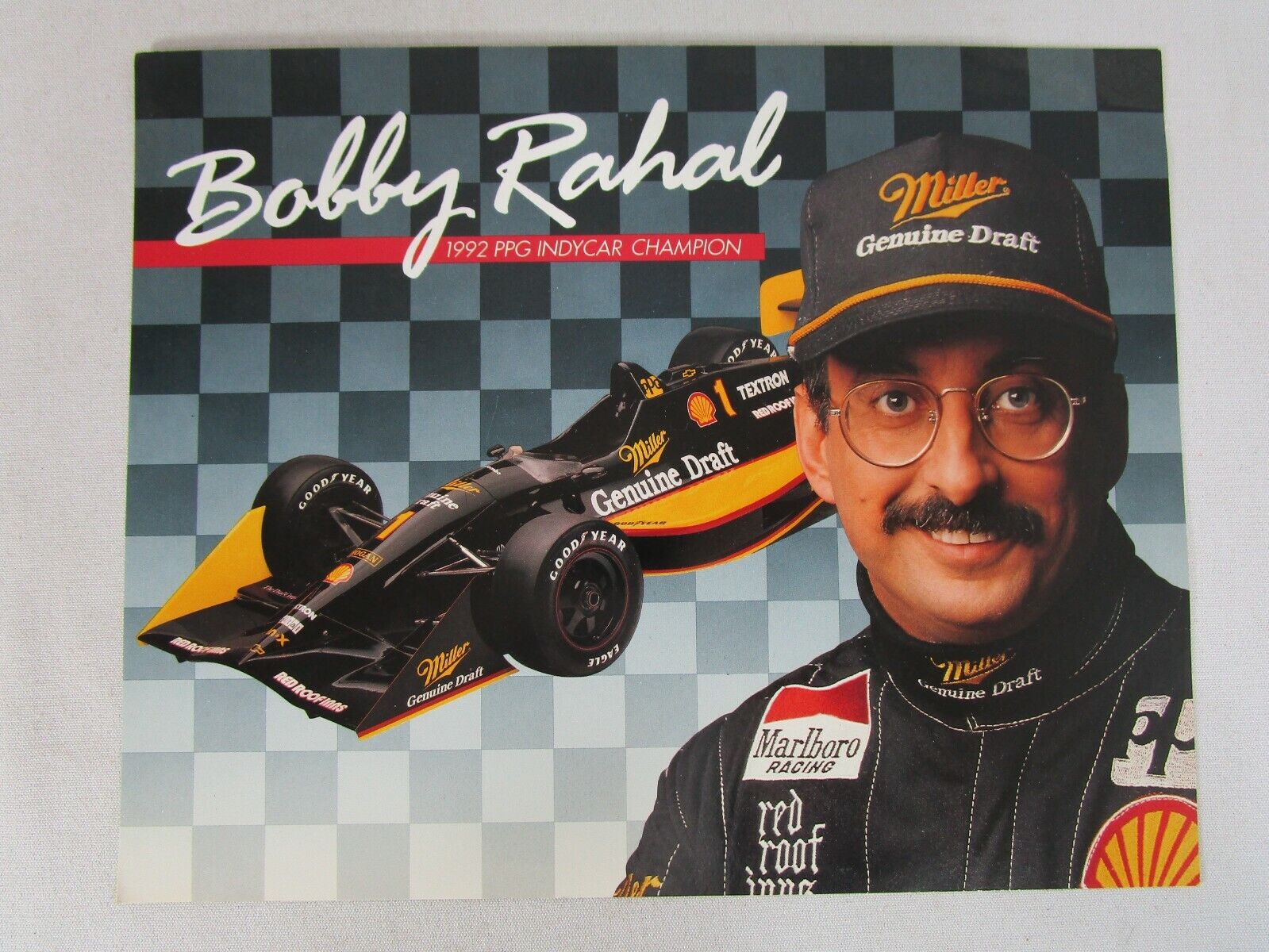 1993 Bobby Rahal Miller Genuine Draft 8 x 10 Indy Car Hero Car...
