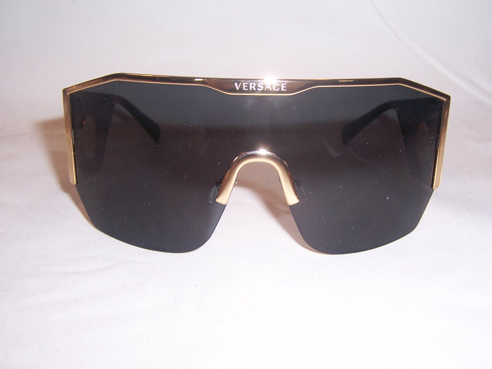 Pre-owned Versace Sunglasses Ve 2220 100287 Black/gray 41mm Authentic 2220