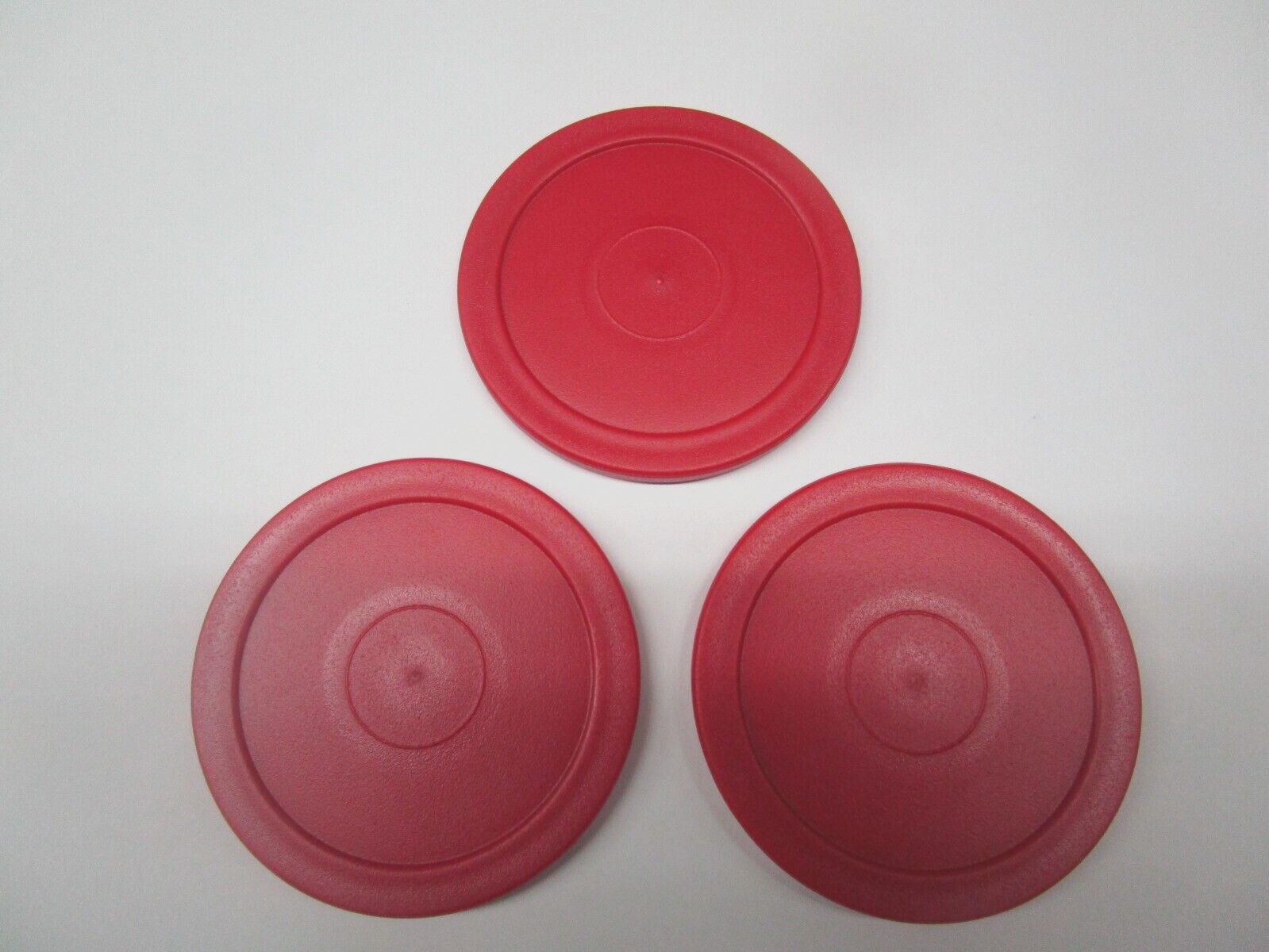 10 Pcs Air Hockey Pucks, 2.5 Inch Air Hockey Puck Set For Air Hockey Table, Red