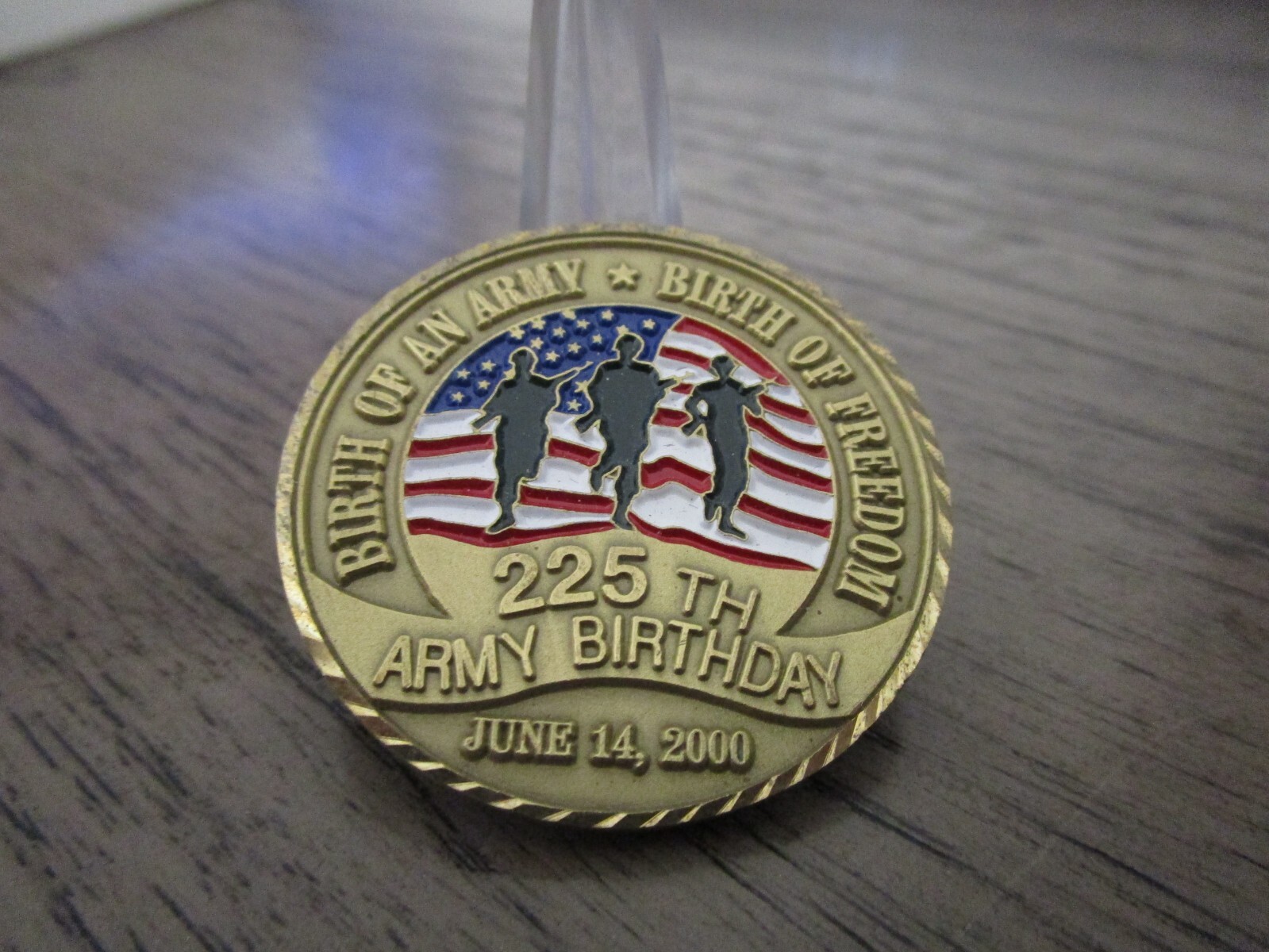 US Army 225th Army Birthday June 14, 2000 Challenge Coin US Army 225th Army Birthday June 14, 2000 Challenge Coin