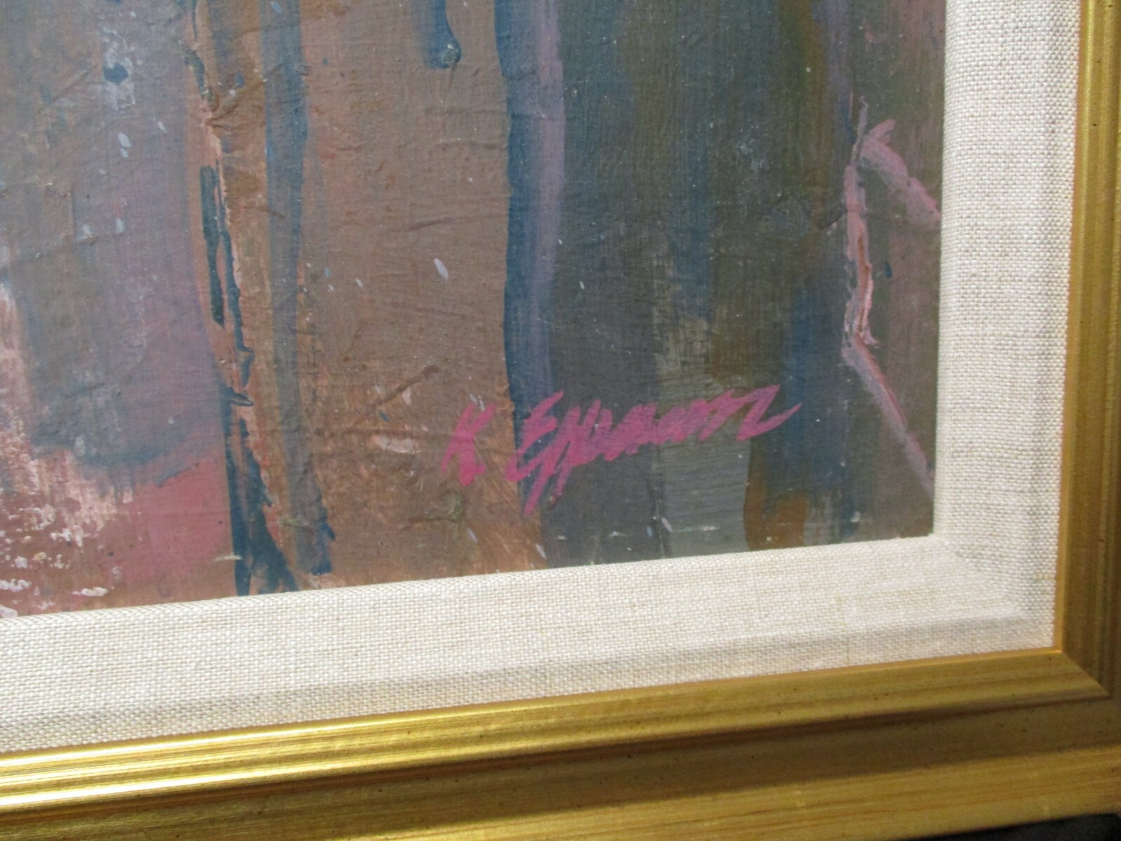 KERMIT EPPERSON B.1913 PAINTING AMERICAN EXPRESSIONISM MODERNISM REGIONALISM 