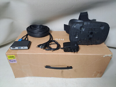 HTC Vive Original Prototype First Model (2016) VR Headset,Cable Box,Cables