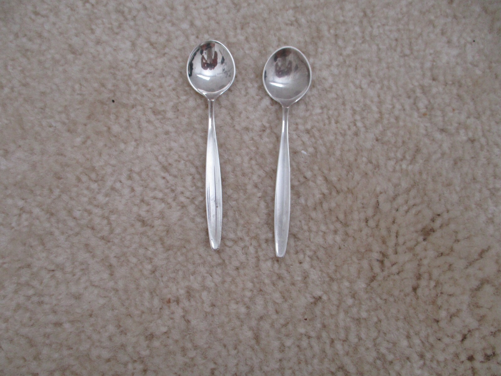 Georg Jensen Cypress pattern Sterling 925 salt spoons (2) 3