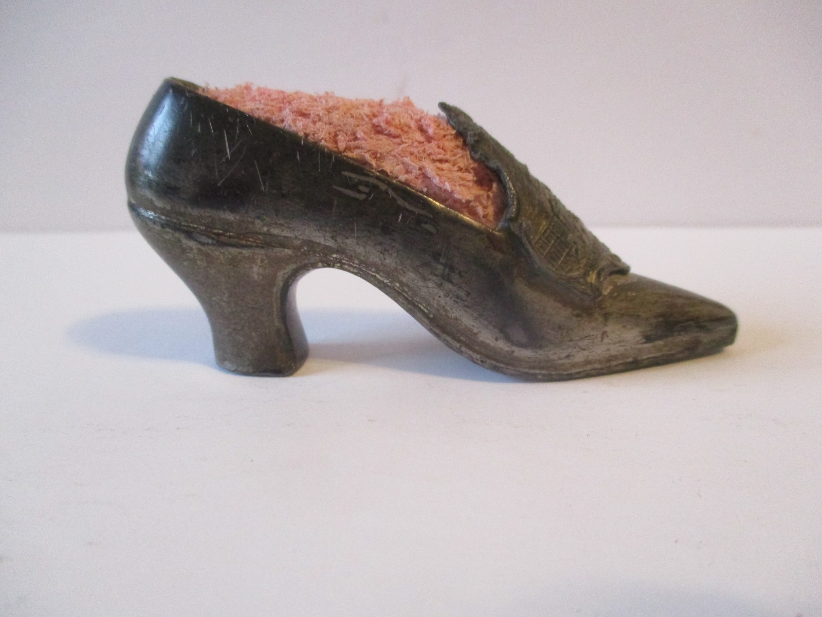 Antique Silver  Ladies Shoe Pin Cushion Shoe Washington DC, The Capitol