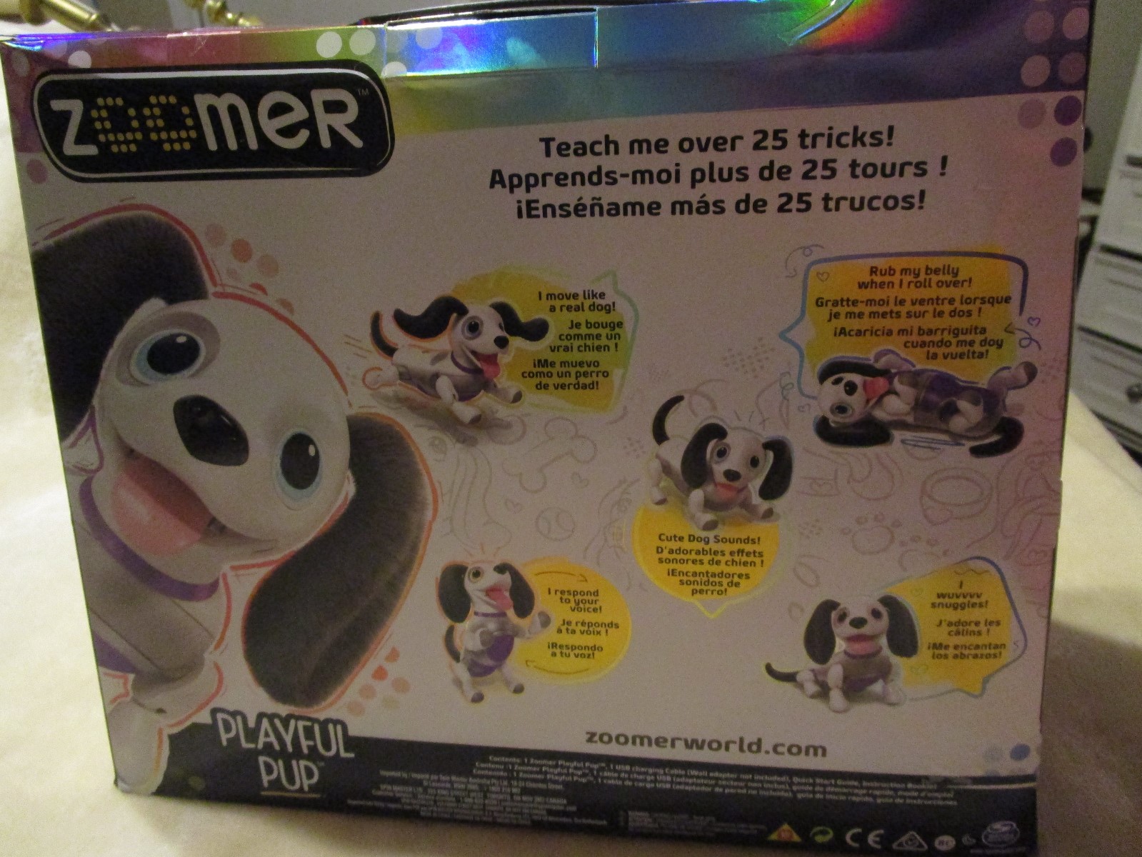 New ZOOMER PLAYFUL PUP Interactive Robotic Dog with Realistic Movement & Sounds!