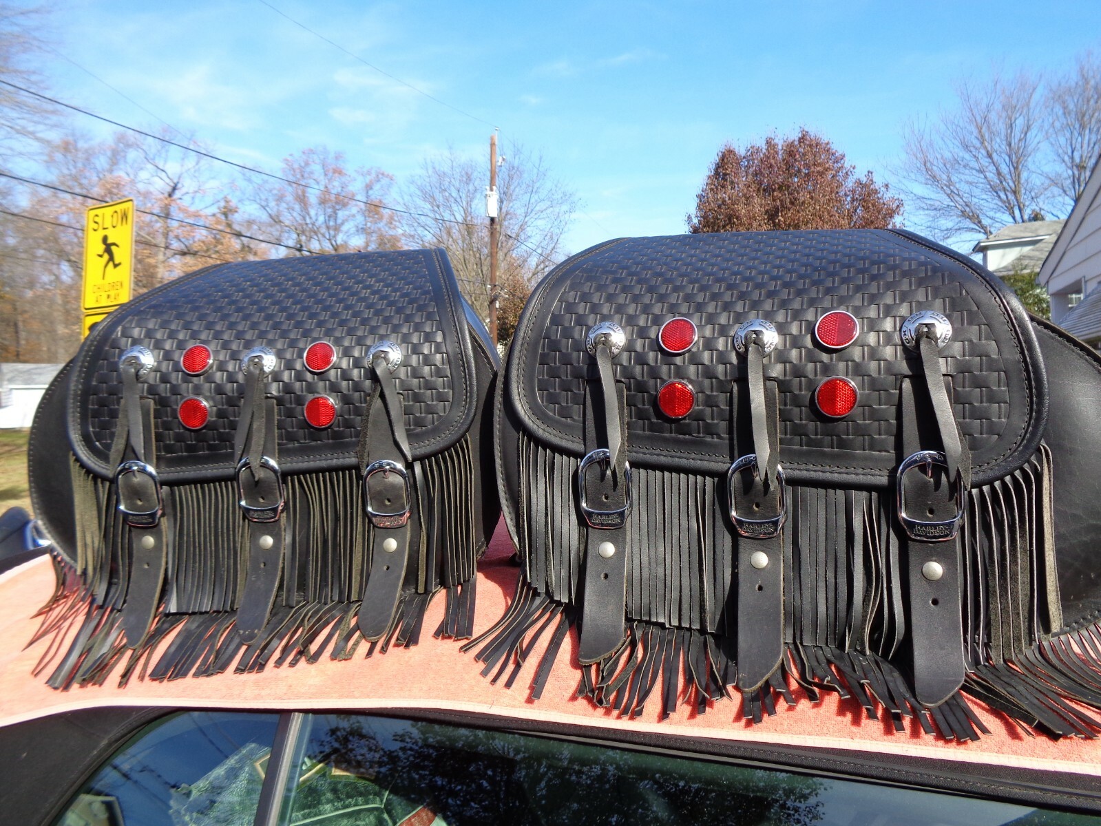 Harley Davidson Heritage Springer Saddlebags Flsts Used for sale in