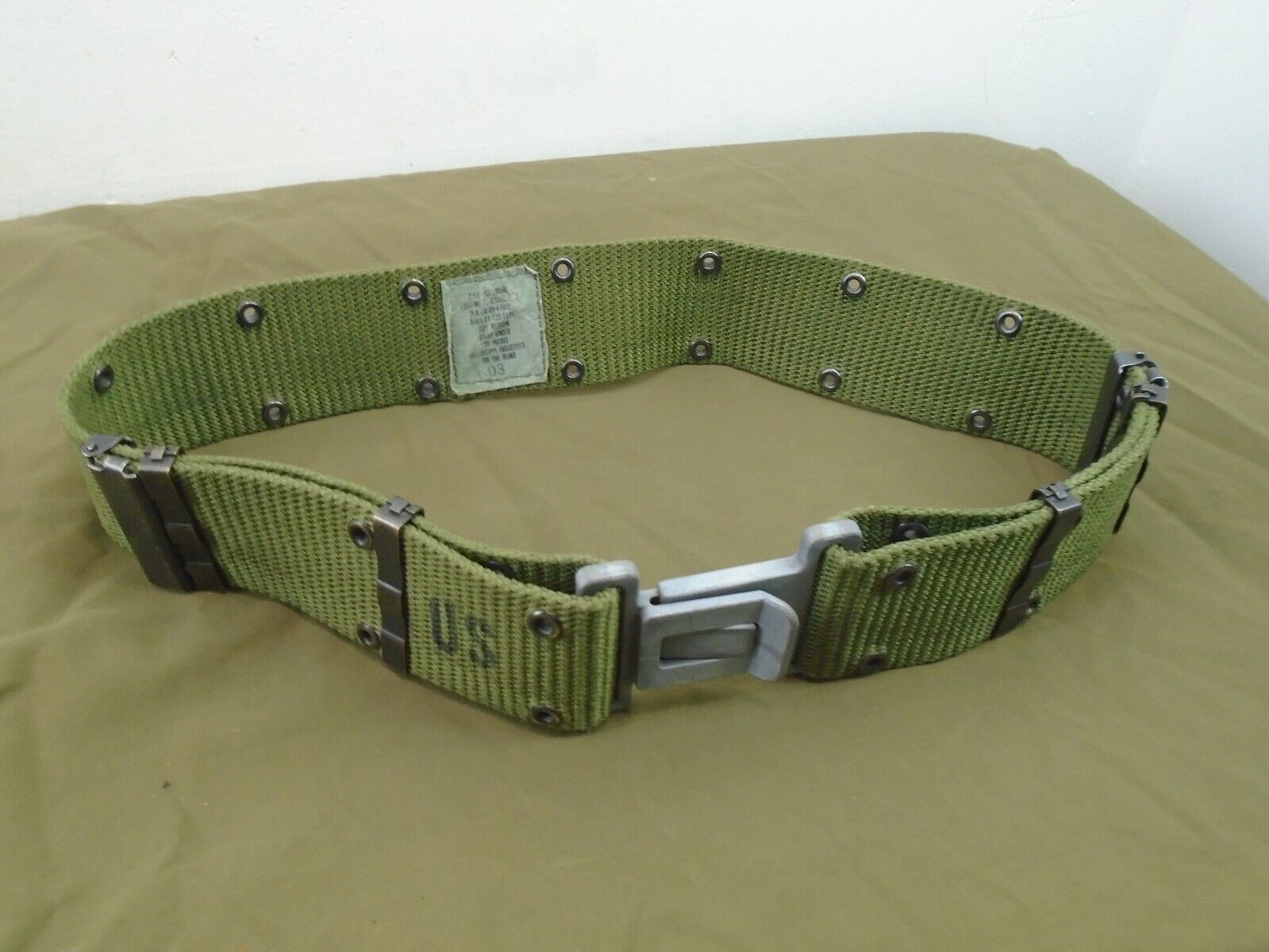 US Military Individual Equipment Nylon Utility Belt LC-2 US Military Individual Equipment Nylon Utility Belt LC-2