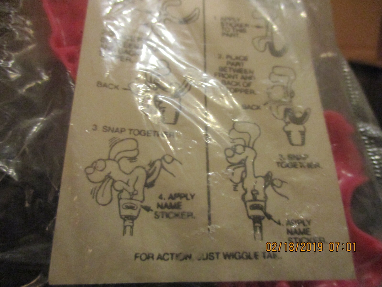 Kellogg's 1987 Odie Pink Pencil Topper,Collectible,Vintage,Toys&Hobbies,Cereal,