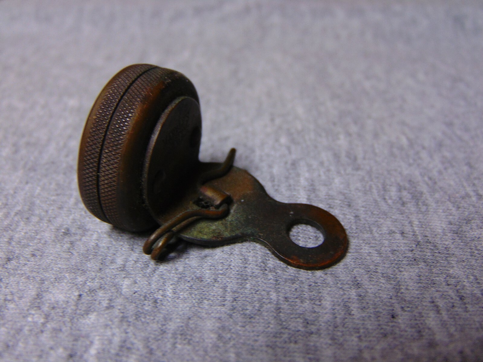 Vintage MARBLES brass pin-on COMPASS. Hunting. Gladstone, Michigan