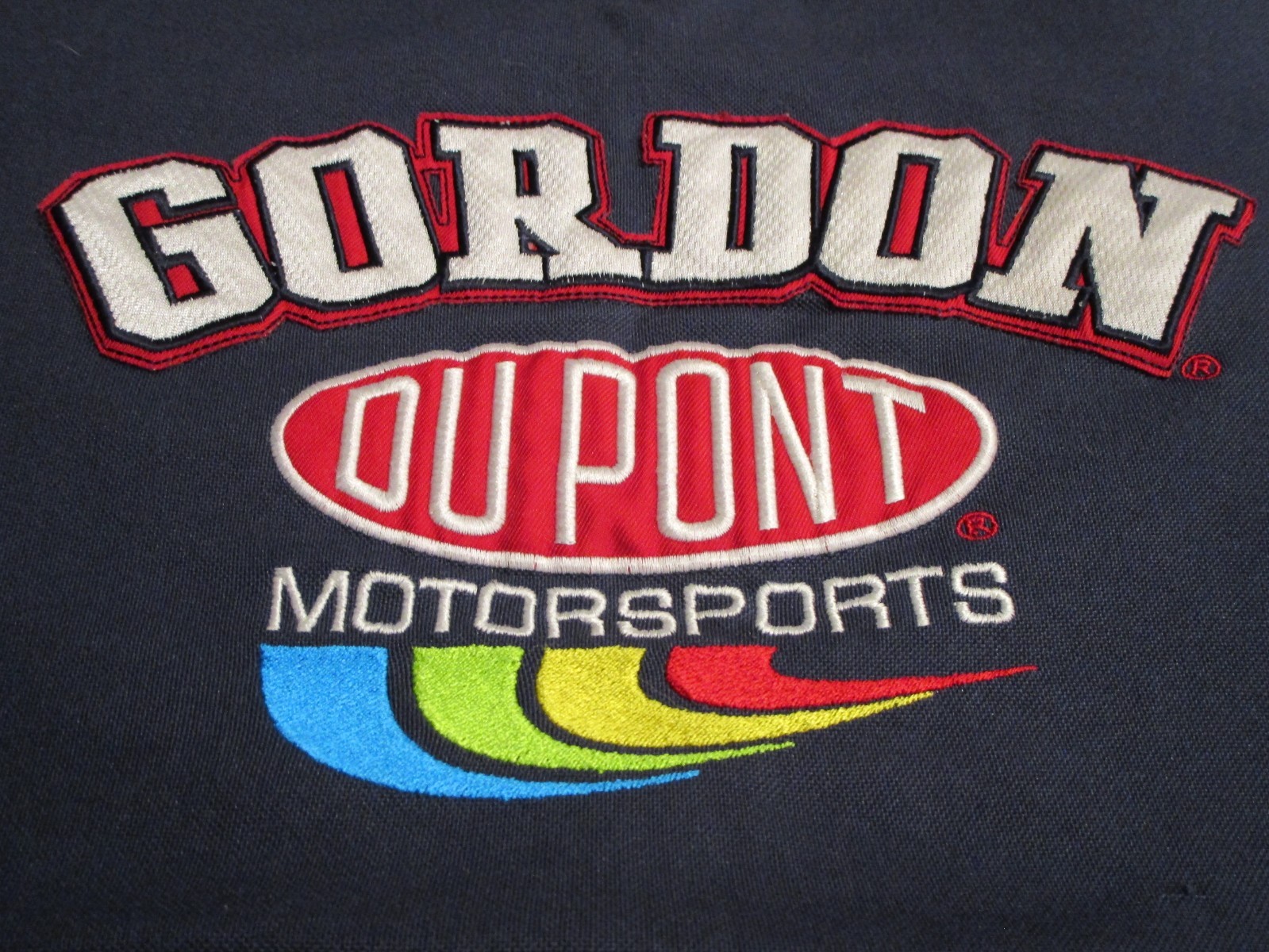 NICE VTG Jeff Gordon #24 Dupont Motorsports Blue Mesh Chase T-Shirt Men's XL