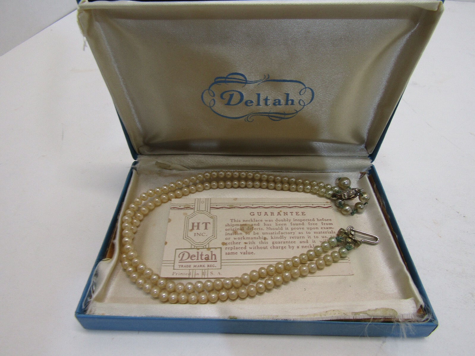 A-5 OLD VINTAGE 1950'S DELTAH SIMULATED DOUBLE PEARL