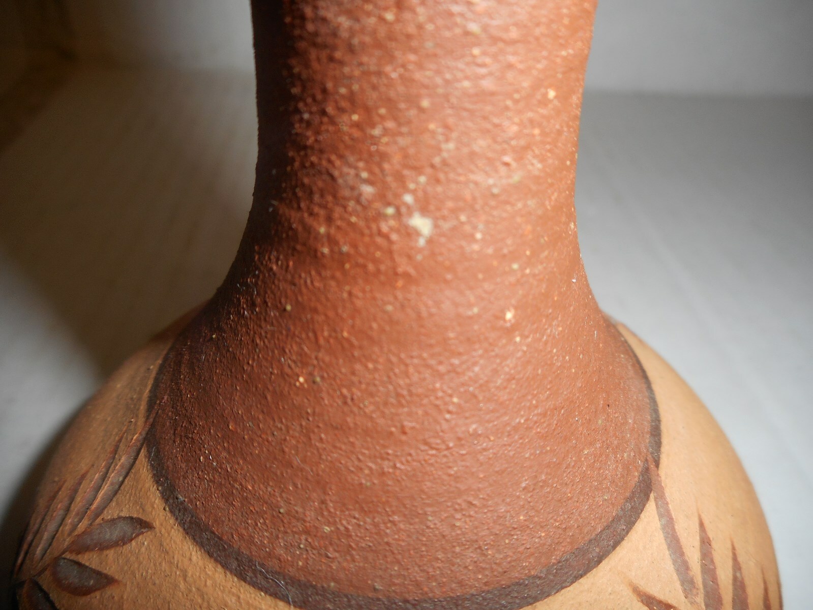 Small Vintage Hungry Horse Pottery Bud Vase from Cardwell Montana Signed Wright