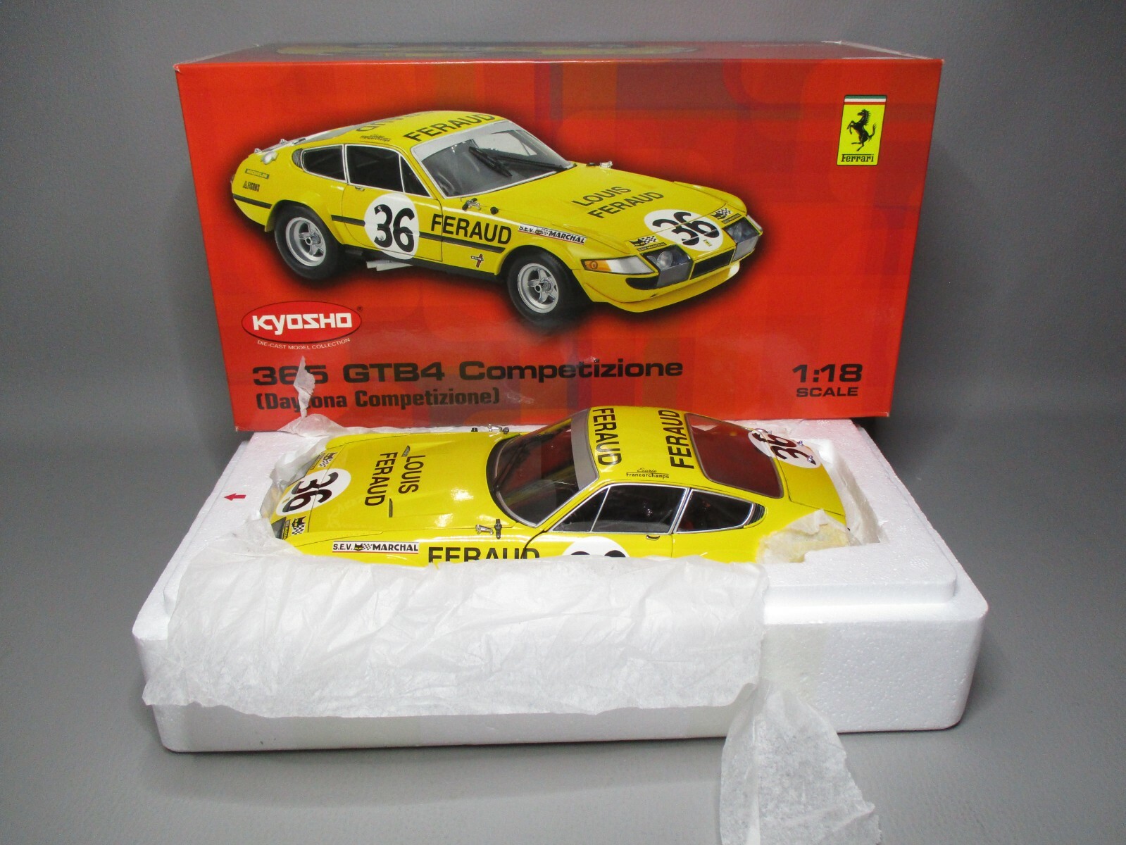 ZG009 KYOSHO voiture 1/18 1:18 Ferrari 365 GTB4 Daytona