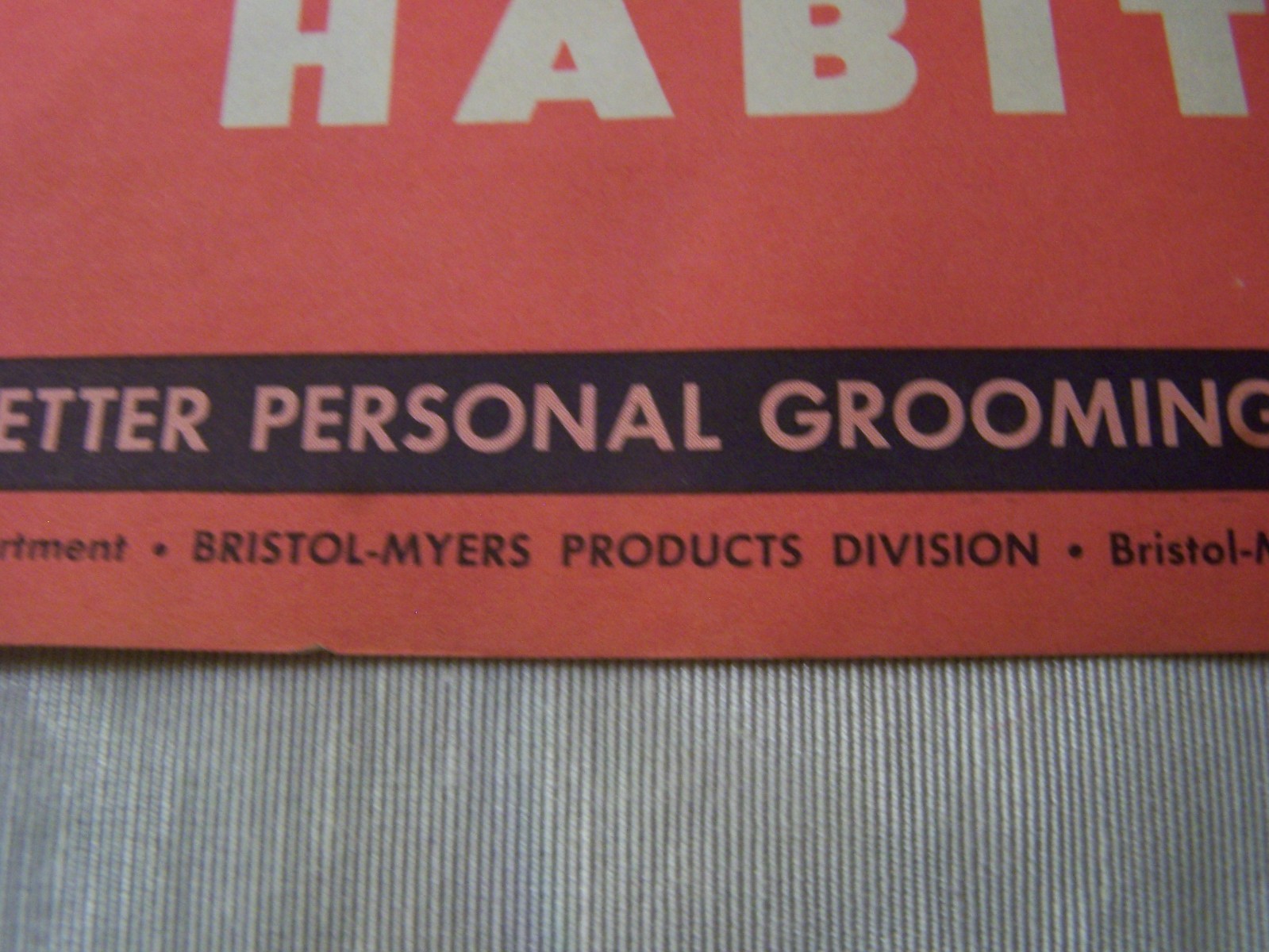 Vintage Mum  deodorant poster 1951 Personal Grooming Bristol- Myers