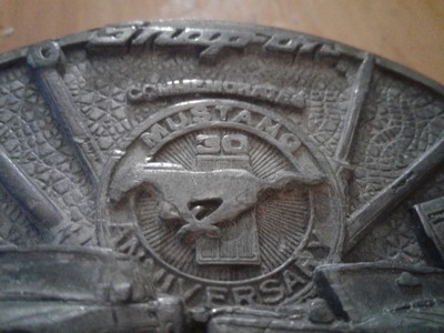 SNAP ON Commemorates Mustang 30th Anniversary Vintage Belt Buckle Lmtd Edition