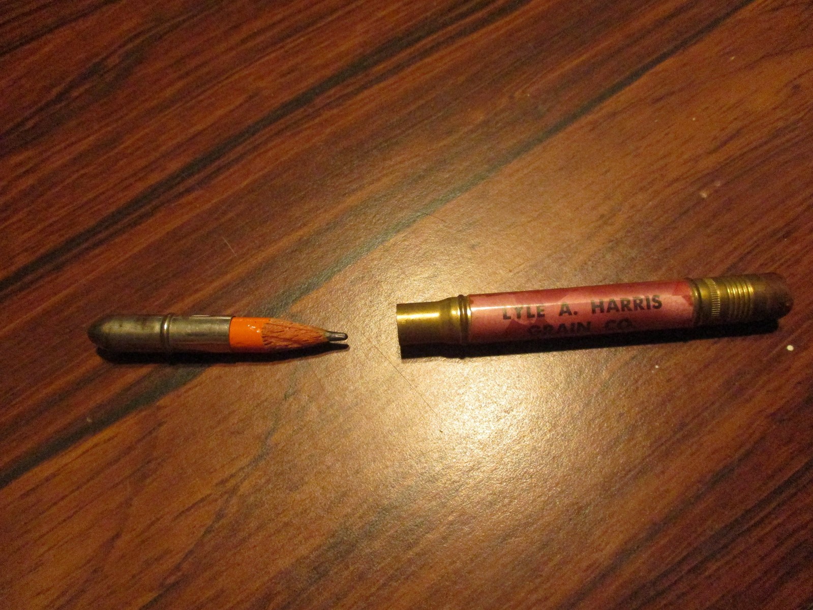 Old Bullet Pencil Lyle A. Harris Grain Co. Franklin And Red Cloud Nebraska