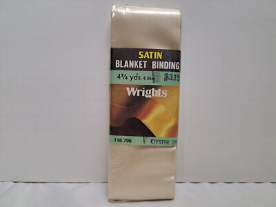 Wrights Satin Blanket Binding (4 3/4 yds) Oyster 28 #116 796