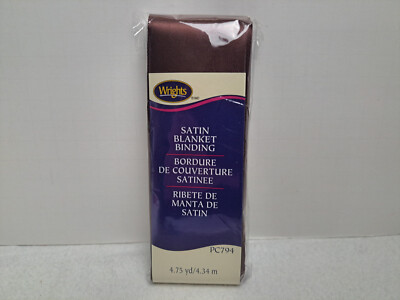 Wrights Satin Blanket Binding (4 3/4 yds) - Brown #PC794 092B