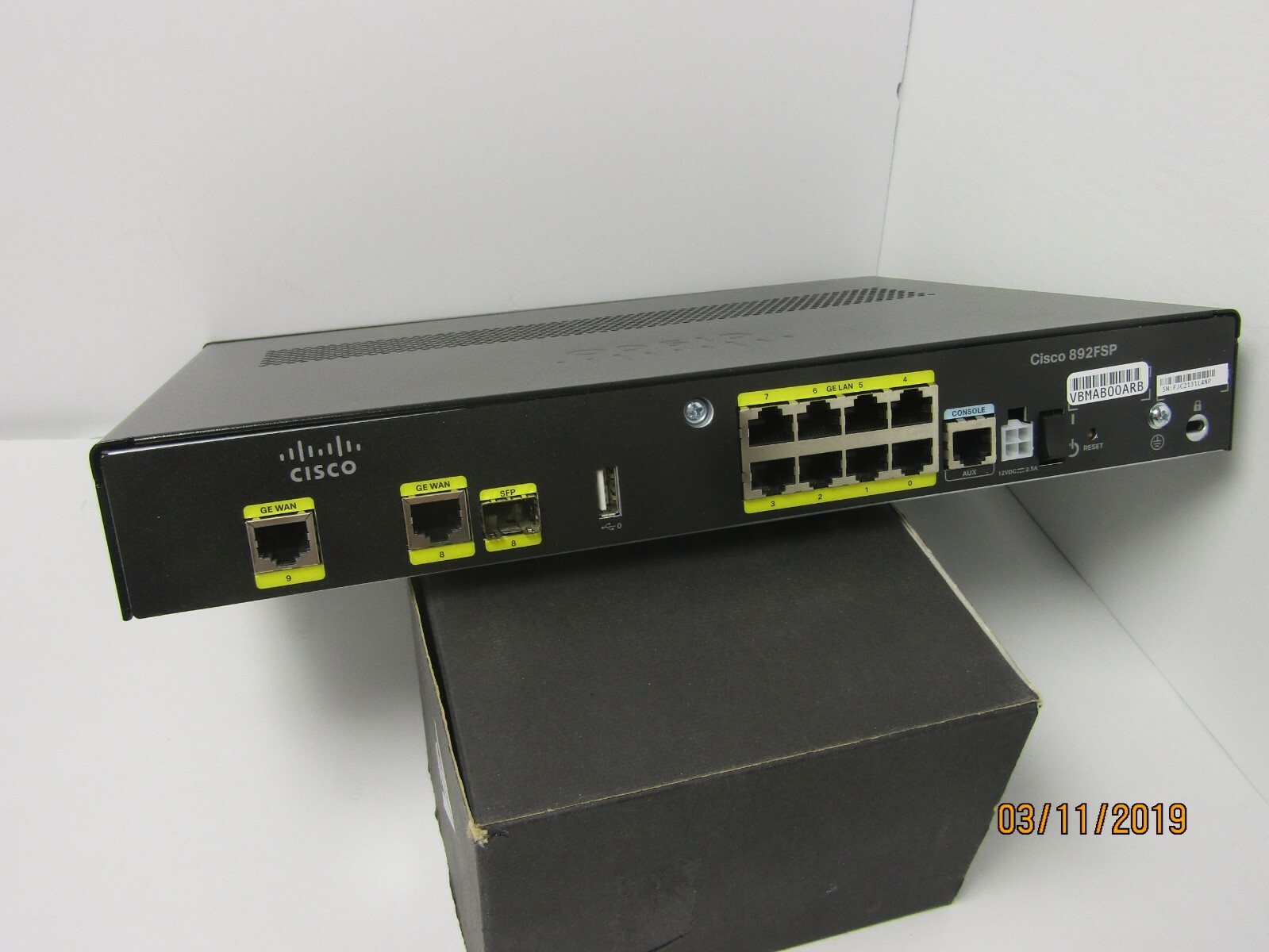 Cisco C892FSP-K9-V02  Port Wired Router