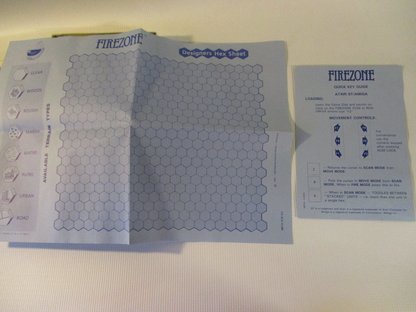 Rare FIRE ZONE Commodore Amiga Game by PSS!!