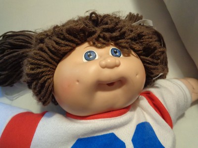 Vintage Cabbage Patch Doll  - Brunette Girl - P Factory