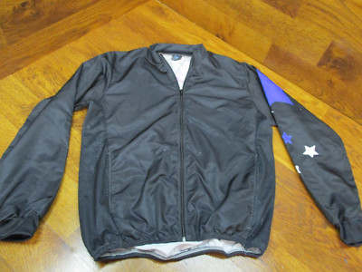 PIU MIGLIA MENS THERMAL LONG SLEEVE ZIP HI VIZ REFLECTIVE CYCLING JERSEY JACKET