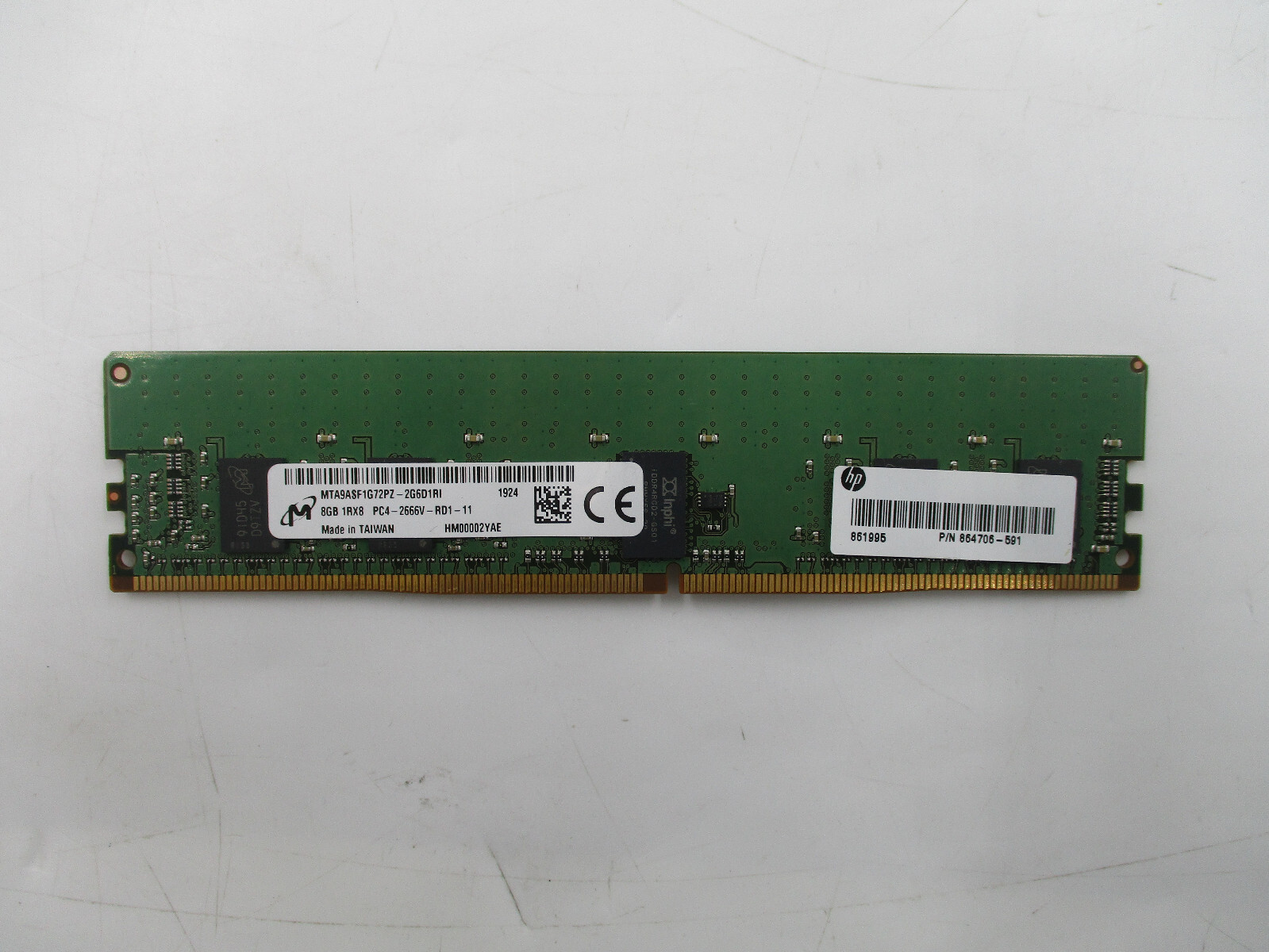 Micron 8GB 1RX8 PC4-2666V-RD1-11 ECC REG Server Memory
