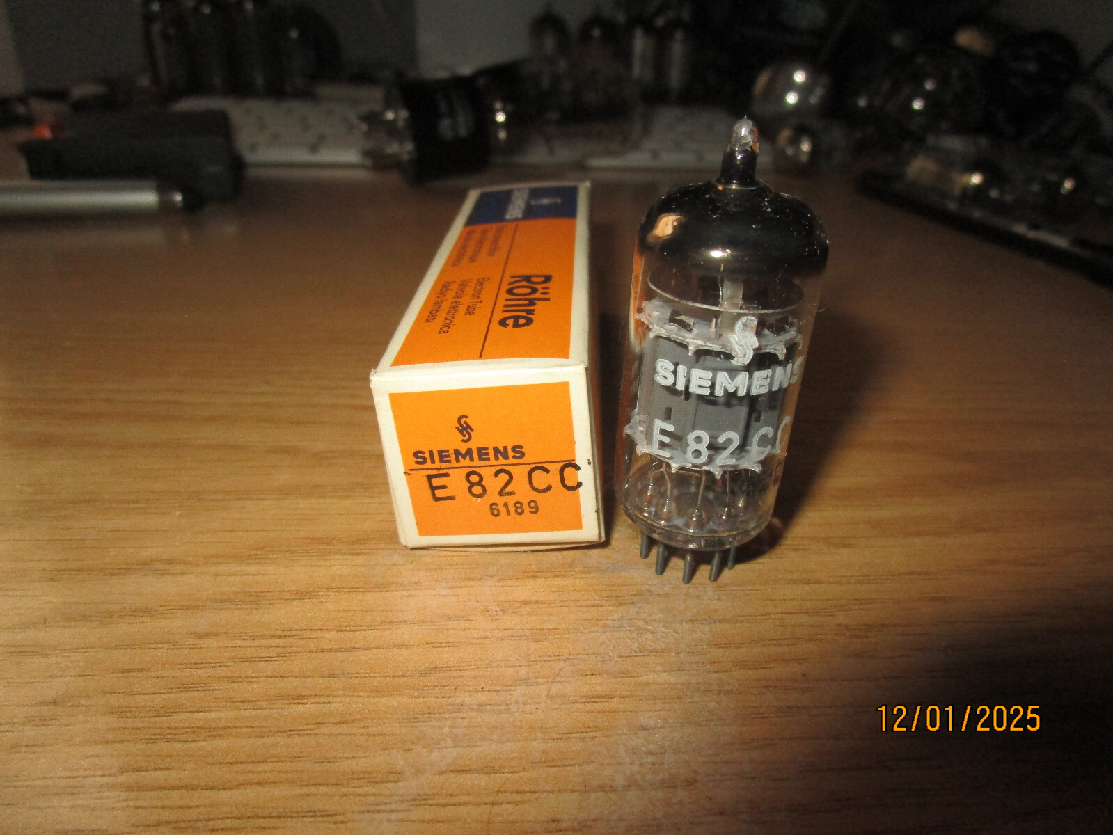 E82CC SIEMENS 3 MICA ECC802S TELEFUNKEN TUBE RÖHRE VALVE