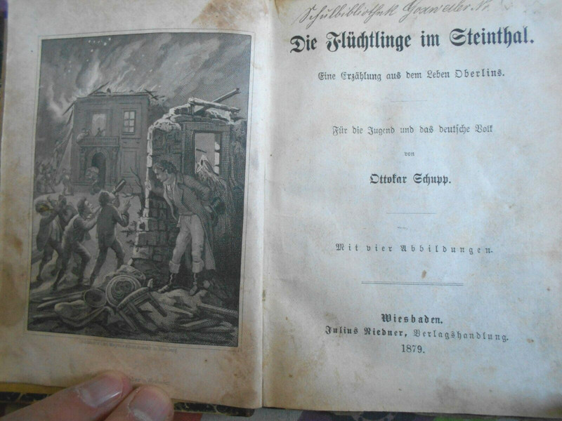 Alsace: Die FlÃChtlinge Im Steinthal Mit  4 Abbildungen Von Ottokar Schupp. 1879